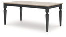 Brenkerton - Grayish Brown / Black - Rectangular Dining Room Table - Tallahassee Discount Furniture (FL)