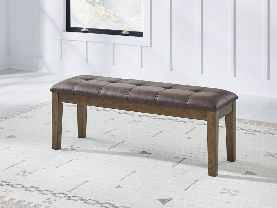 Urbinforte - Large Upholstered Dining Room Bench - Light Brown - Tallahassee Discount Furniture (FL)
