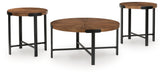 Crosstrail - Brown - Occasional Table Set (Set of 3) - Tallahassee Discount Furniture (FL)