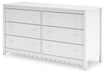 Hallityn - White - Six Drawer Dresser - Tallahassee Discount Furniture (FL)