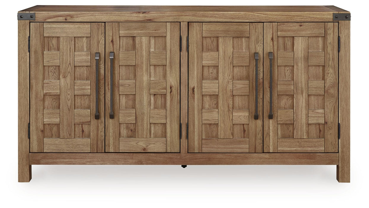 Ridgester - Dining Room Server - Light Brown - Tallahassee Discount Furniture (FL)