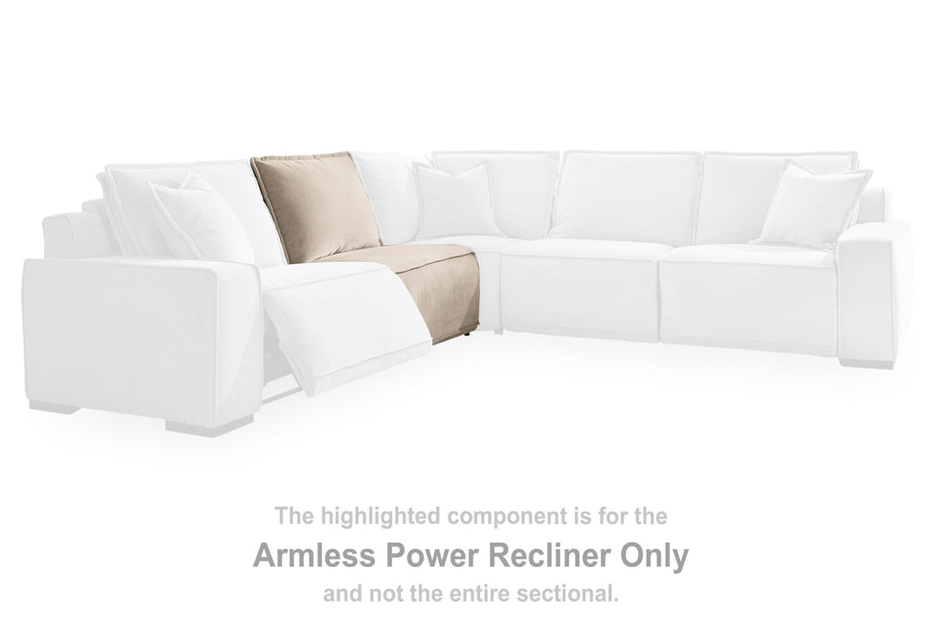 Carceri - Armless Power Recliner - Cashmere - Tallahassee Discount Furniture (FL)