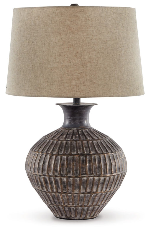 Magan - Metal Table Lamp  - Antique Bronze Finish - Tallahassee Discount Furniture (FL)