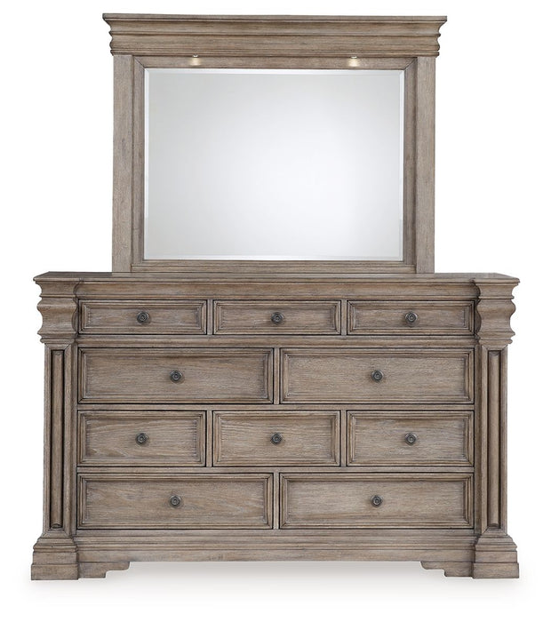 Blairhurst - Light Grayish Brown - Dresser And Mirror - Tallahassee Discount Furniture (FL)