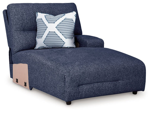 Acklen Place - Navy - Raf Power Reclining Back Chaise - Tallahassee Discount Furniture (FL)