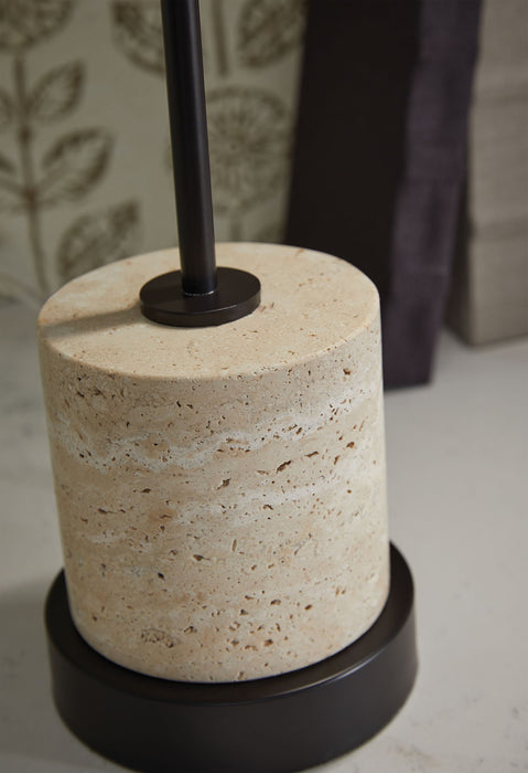 Vinmour - Brown / Beige - Metal Desk Lamp - Tallahassee Discount Furniture (FL)