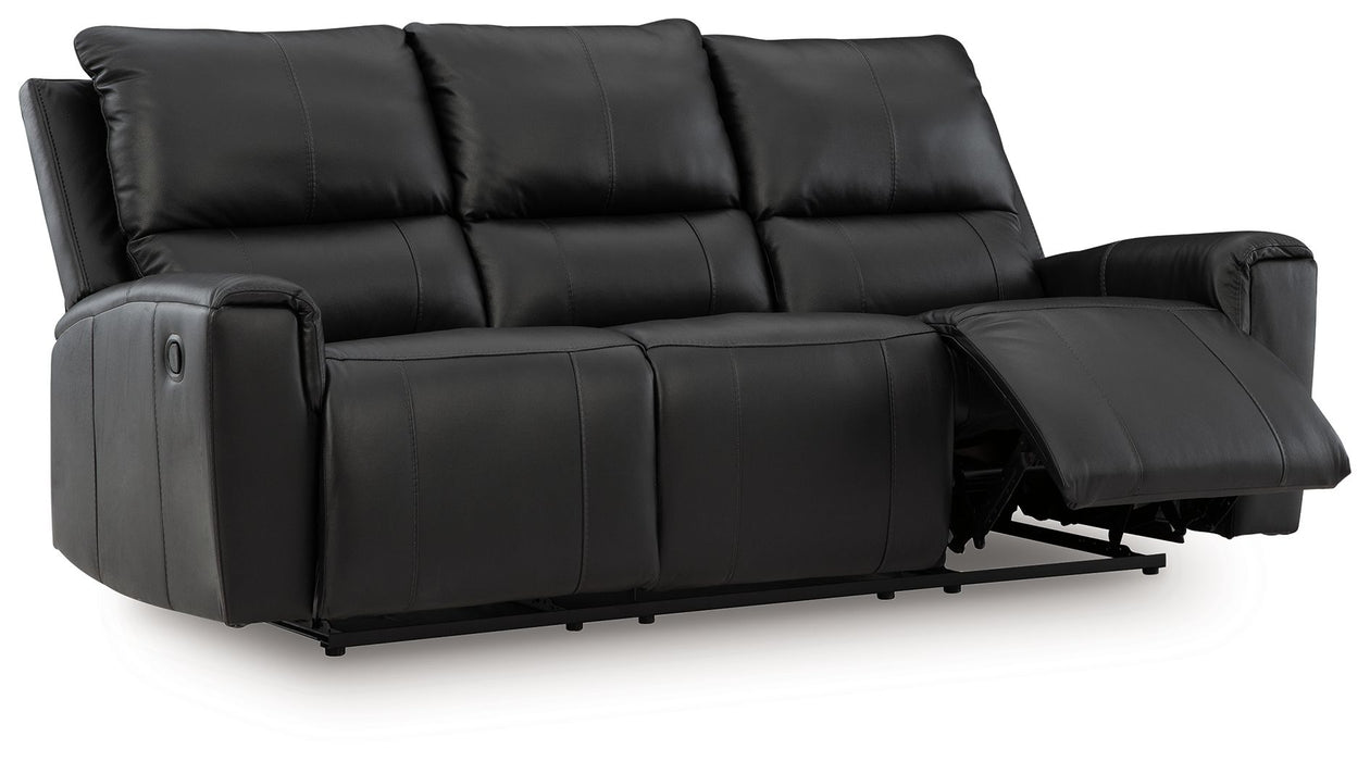 Glossmore - Reclining Sofa - Black - Tallahassee Discount Furniture (FL)
