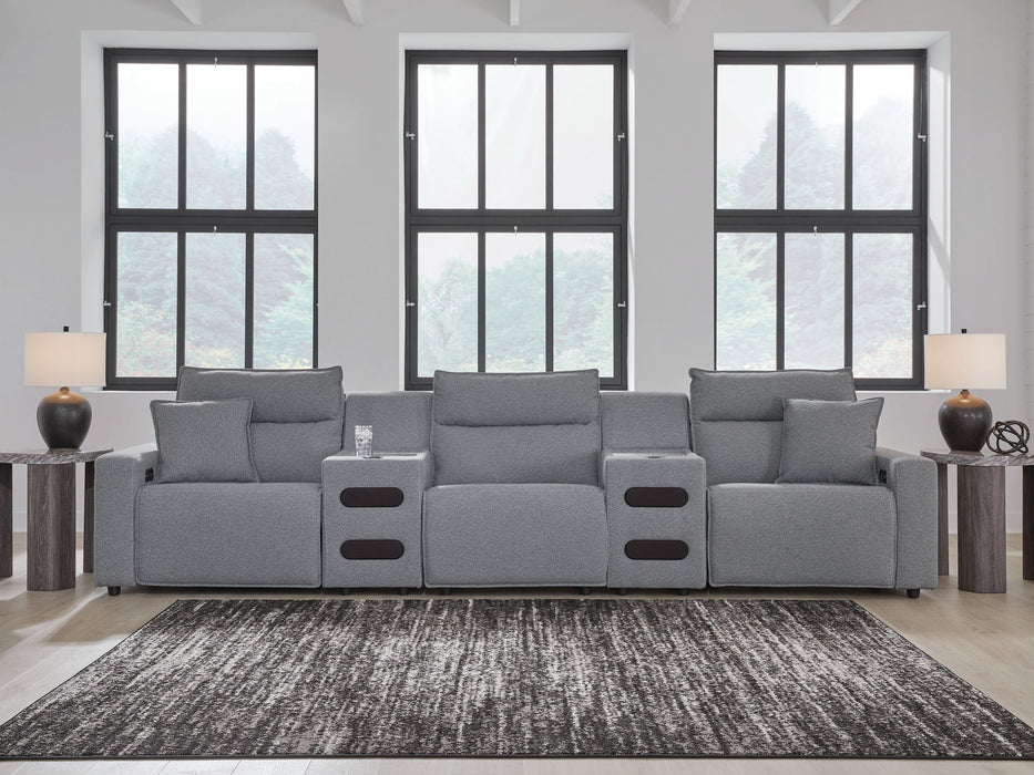 ModMax II - Salt And Pepper - Reclining Sectional - Tallahassee Discount Furniture (FL)