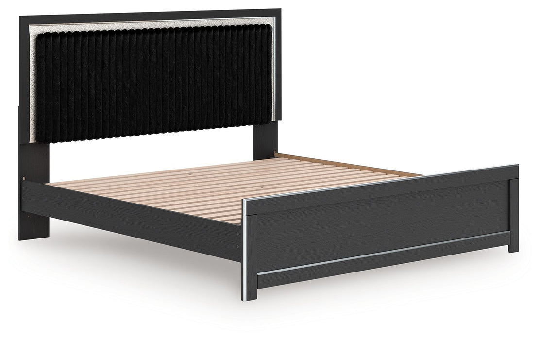 Zuraleus - Upholstered Panel Platform Bed With Roll Slats - Tallahassee Discount Furniture (FL)