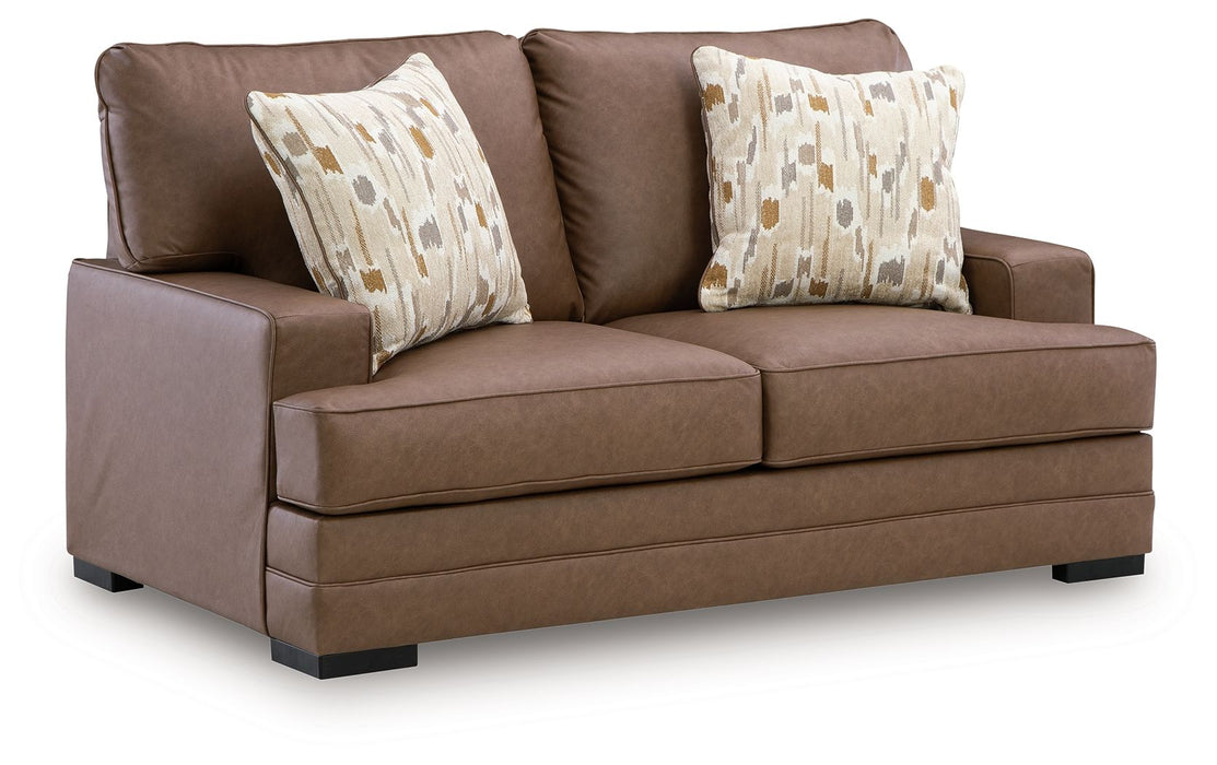 VillaCourt - Caramel - Loveseat - Tallahassee Discount Furniture (FL)