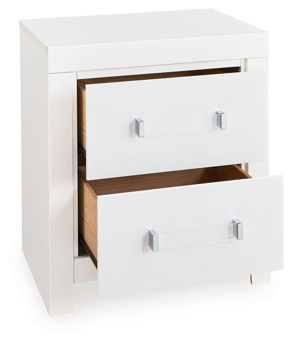 Maeling - Two Drawer Night Stand - Tallahassee Discount Furniture (FL)