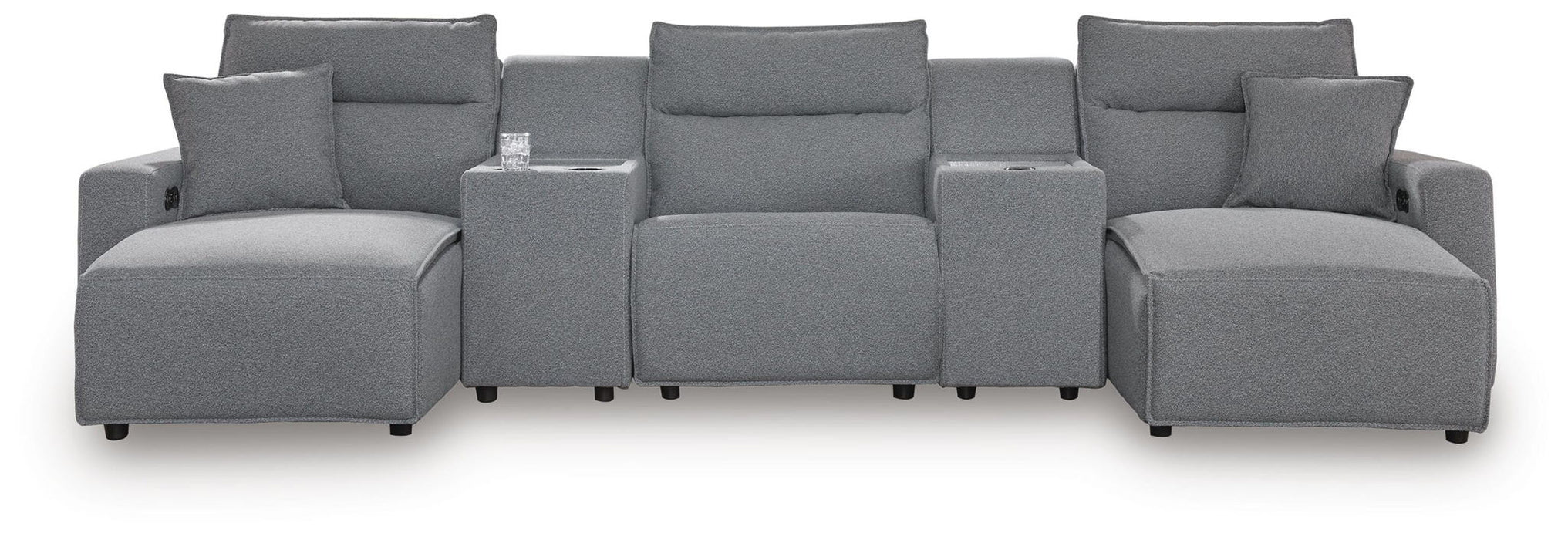 Modmax II - Reclining Sectional - Salt And Pepper - Tallahassee Discount Furniture (FL)