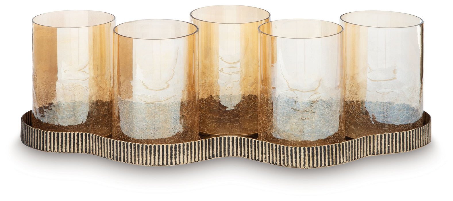 Evereton - Antique Gold Finish - Candle Holder - Tallahassee Discount Furniture (FL)