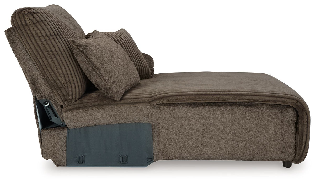 Top Tier - Chocolate - Raf Press Back Chaise - Tallahassee Discount Furniture (FL)
