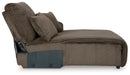 Top Tier - Chocolate - Raf Press Back Chaise - Tallahassee Discount Furniture (FL)