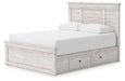 Makidern - Panel Storage Bed With 2 Under Bed Storage Units - Tallahassee Discount Furniture (FL)