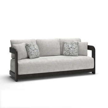 Salina Bay - Sofa With Cushion - Black / Gray - Tallahassee Discount Furniture (FL)