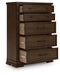 Taffenbrook - Five Drawer Chest - Medium Brown - Tallahassee Discount Furniture (FL)
