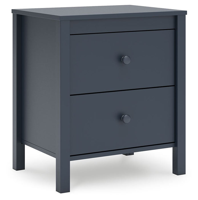 Simmenfort - Navy Blue - Two Drawer Night Stand - Tallahassee Discount Furniture (FL)