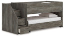 Frandern - Gray - Twin Over Twin Loft Bed - Tallahassee Discount Furniture (FL)