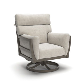 Point Sur - Swivel Lounge With Cushion - Beige / Brown - Tallahassee Discount Furniture (FL)