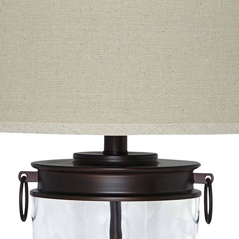 Tailynn - Clear / Bronze Finish - Glass Table Lamp - Tallahassee Discount Furniture (FL)