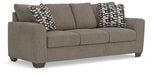 Triston-Peaks - Queen Sofa Sleeper - Suede - Tallahassee Discount Furniture (FL)