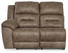 Ravenel - Laf Reclining Power Loveseat - Faux Leather - Fossil - Tallahassee Discount Furniture (FL)