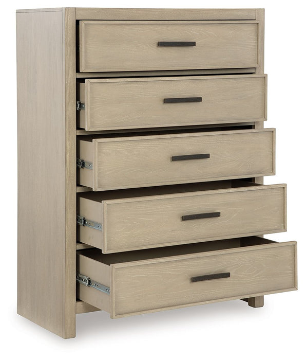 Calmoro - Five Drawer Chest - Gray - Tallahassee Discount Furniture (FL)