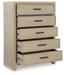 Calmoro - Five Drawer Chest - Gray - Tallahassee Discount Furniture (FL)