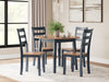 Gesthaven - Round Dining Room Drop Leaf Table Set - Tallahassee Discount Furniture (FL)