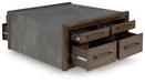 Kallenny - Brown / Gray - Square Cocktail Table - Tallahassee Discount Furniture (FL)