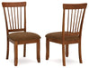 Berringer - Dining UPH Side Chair (Set of 2) - Rustic Brown - Tallahassee Discount Furniture (FL)