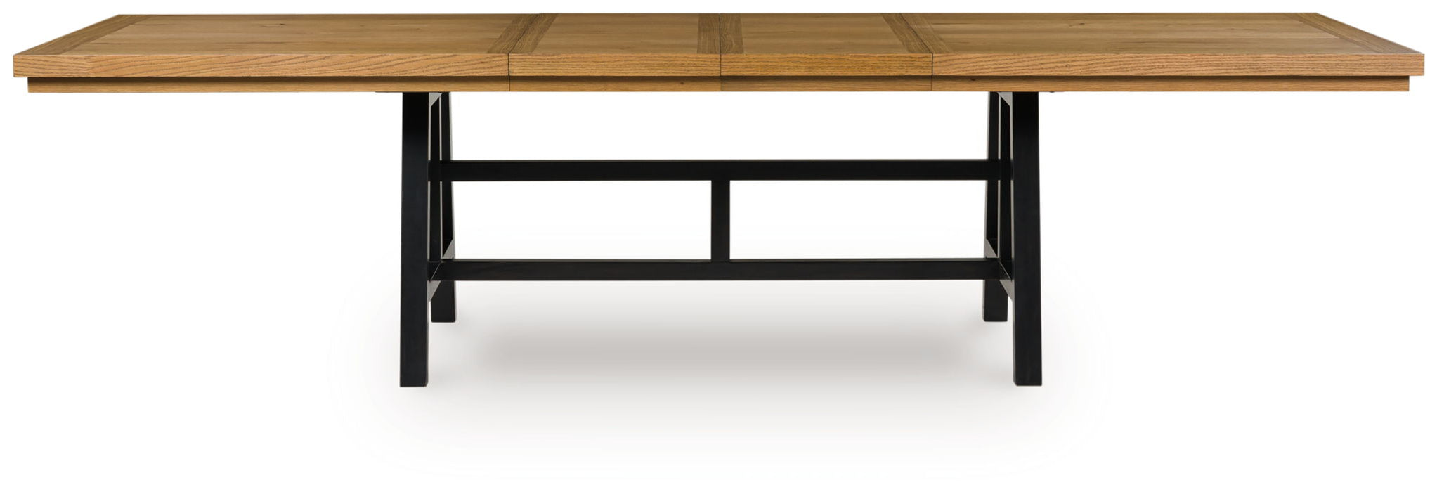 Galliden - Black / Brown - Rectangular Dining Room Extension Table - Tallahassee Discount Furniture (FL)