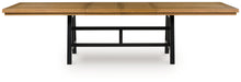 Galliden - Black / Brown - Rectangular Dining Room Extension Table - Tallahassee Discount Furniture (FL)