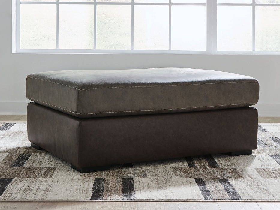 Castille Way - Oversized Accent Ottoman - Fossil - Tallahassee Discount Furniture (FL)