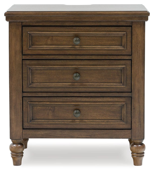 Sturlayne - Brown - Three Drawer Night Stand - Tallahassee Discount Furniture (FL)