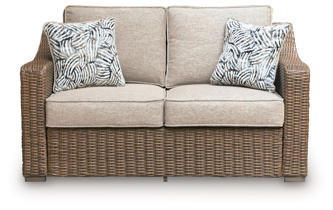 Laguna Heights - Loveseat With Cushion - Beige - Tallahassee Discount Furniture (FL)