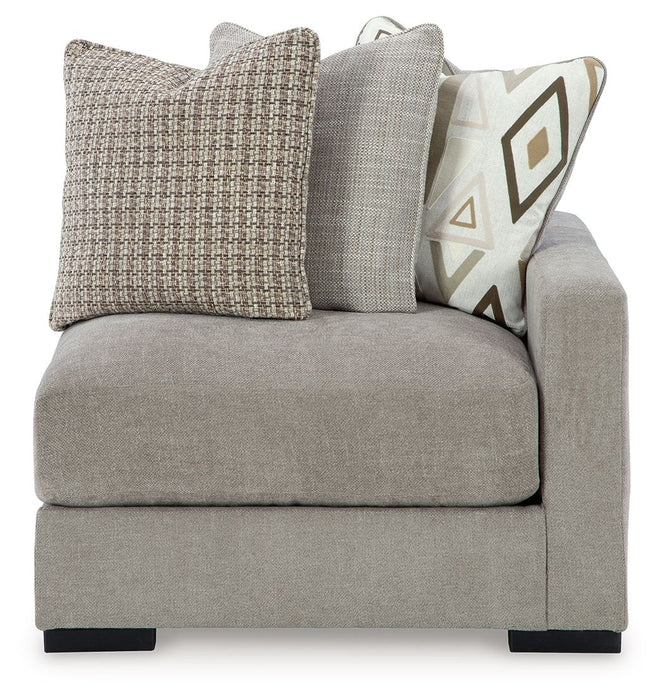 Aslan Court - Pebble - Raf Corner Chair - Tallahassee Discount Furniture (FL)