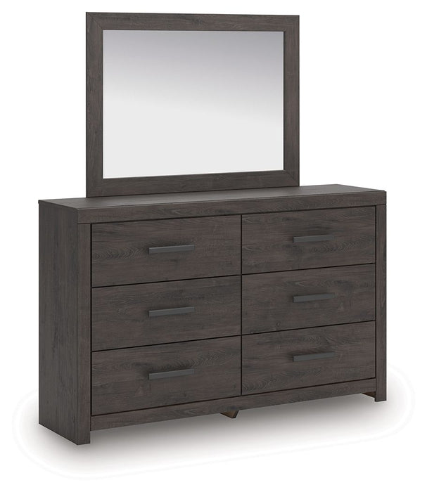 Prendonea - Charcoal - Dresser and Mirror - Tallahassee Discount Furniture (FL)