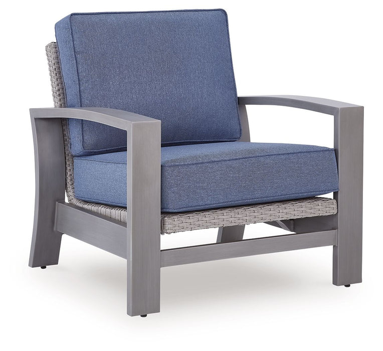 Half Moon Beach - Spring Lounge Chair - Blue / Gray - Tallahassee Discount Furniture (FL)