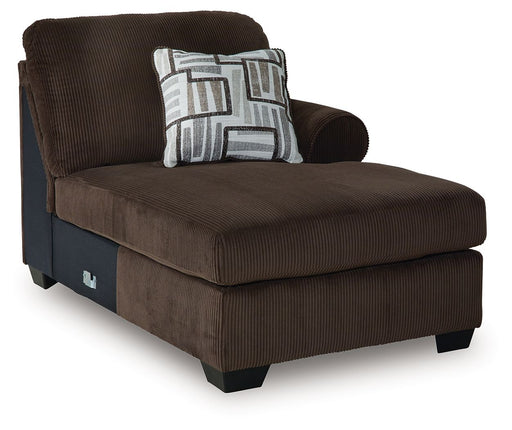 Kimlee - Chocolate - RAF Corner Chaise - Tallahassee Discount Furniture (FL)