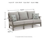 Visola - Sofa with Cushion - Gray - Tallahassee Discount Furniture (FL)