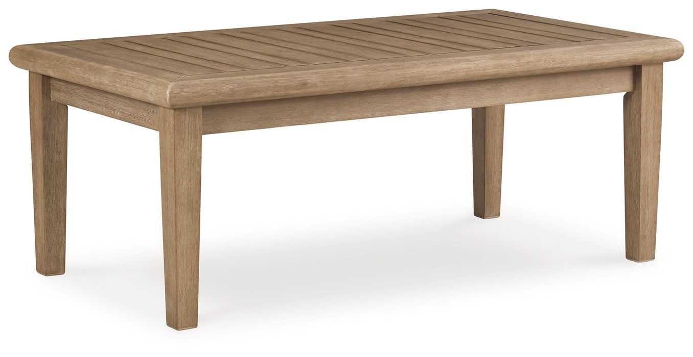 Carter Hall - Beige - Rectangular Cocktail Table - Tallahassee Discount Furniture (FL)