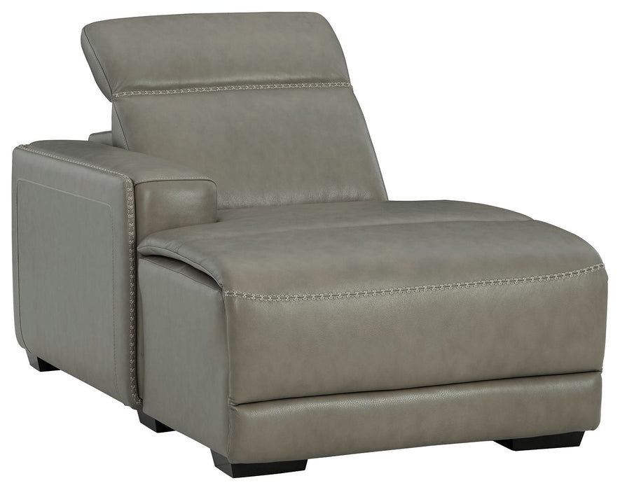 Correze - Gray - LAF PWR Reclining Back Chaise - Tallahassee Discount Furniture (FL)