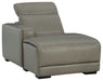Correze - Gray - LAF PWR Reclining Back Chaise - Tallahassee Discount Furniture (FL)