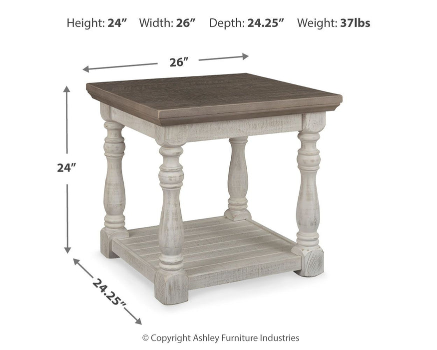 Havalance - Rectangular End Table - Gray / White - Tallahassee Discount Furniture (FL)
