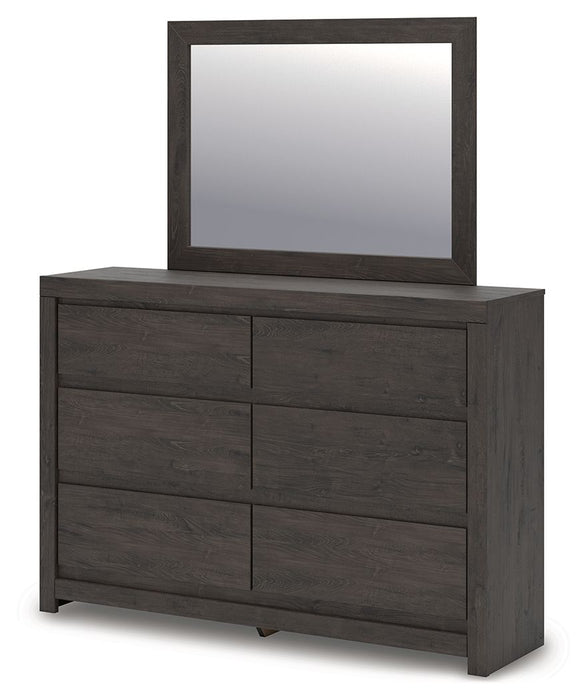 Fraluna - Charcoal - Dresser And Mirror - Tallahassee Discount Furniture (FL)