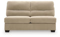 SimpleJoy - Armless Loveseat - Sand - Tallahassee Discount Furniture (FL)
