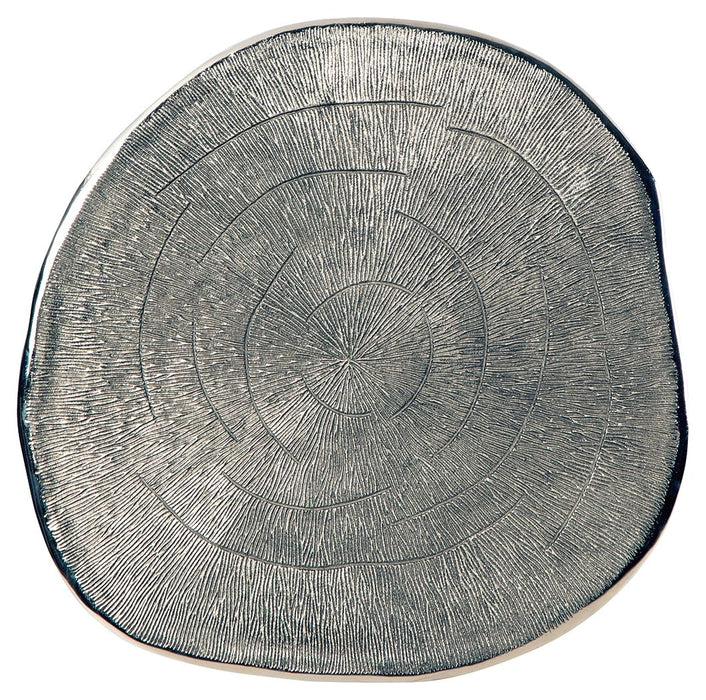 Laverford - Chrome / Black - Round End Table - Tallahassee Discount Furniture (FL)